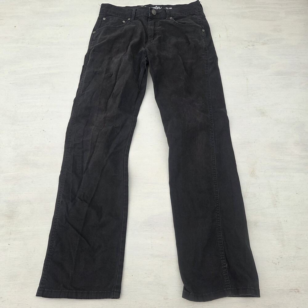 Wrangler Retro 1088MWZBK Mens 30x30 Black Slim Straight Stretch Jeans